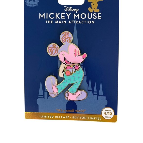 Disney Parks Mickey Mouse Main Attraction It’s A Small World Limited Release Pin - Picture 4 of 6